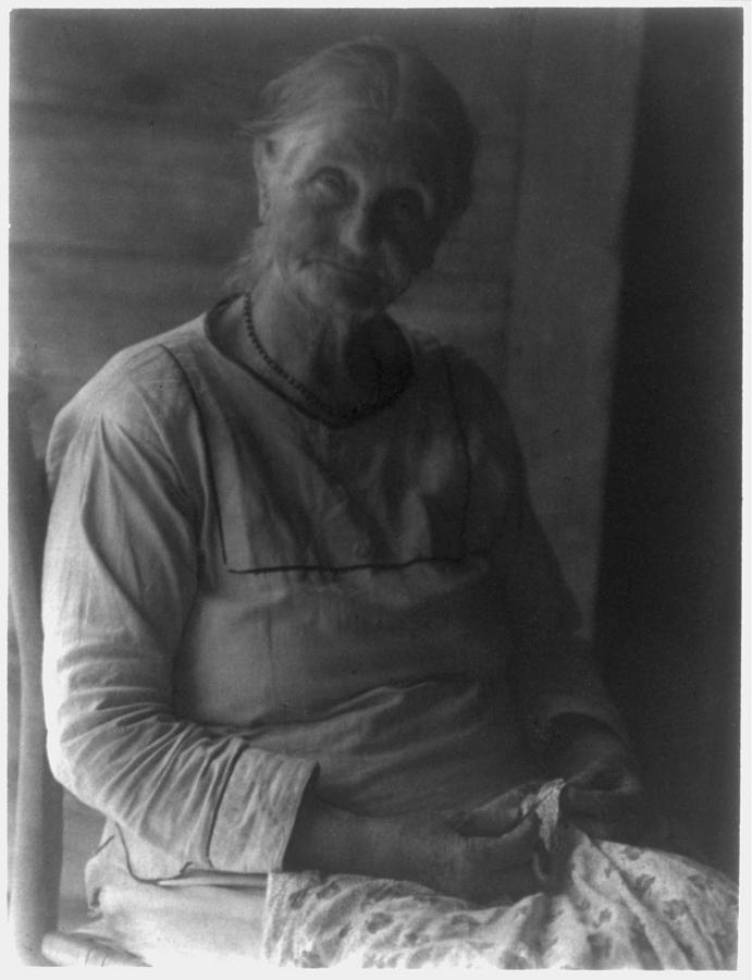 Doris Ulmann 1882-1934, Portrait Of Old Woman With Sewing Painting By ...