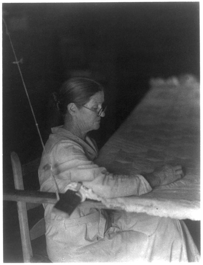 Doris Ulmann 1882-1934, Portrait Of Woman Quilting Painting By ...