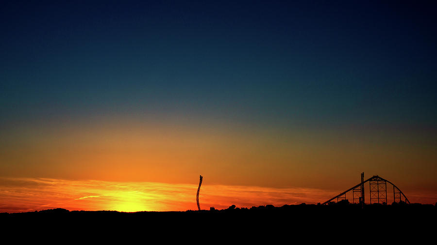 Dorney Park Sunset Photograph by Jason Fink