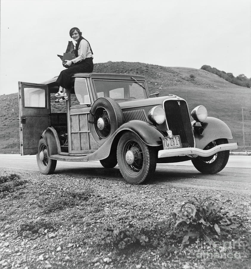 Dorothea Lange, Resettlement Administration Photographer, 1936 (b/w Photo) Photograph by American Photographer