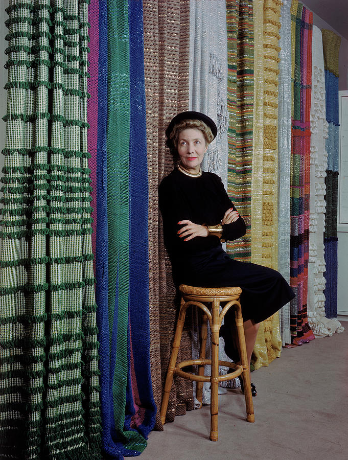 Dorothy Liebes In Her Studio Photograph by Charles Steinheimer