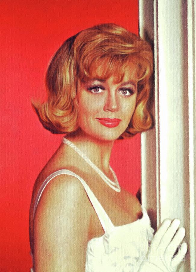 Dorothy Malone, Vintage Actress Painting