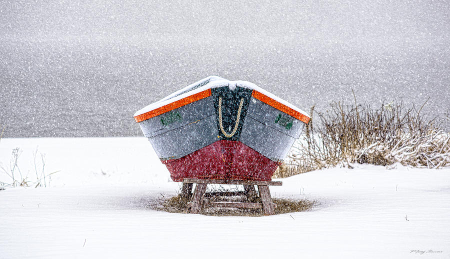 Dory Winter Downtime Photograph by Marty Saccone