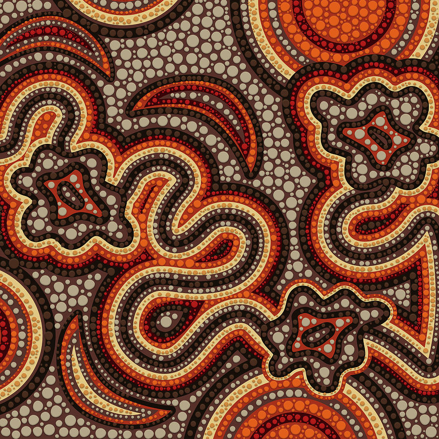 Dot Art Aboriginal Australian Inspired #1 Digital