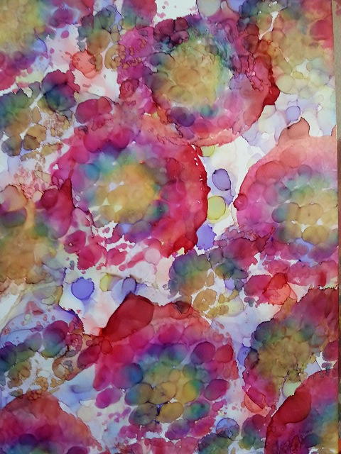 Dots Of Flowers Painting by Jan Pellizzer