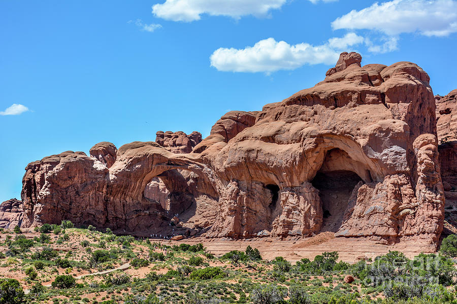 Double Arch - Arches NP Photograph by David Meznarich
