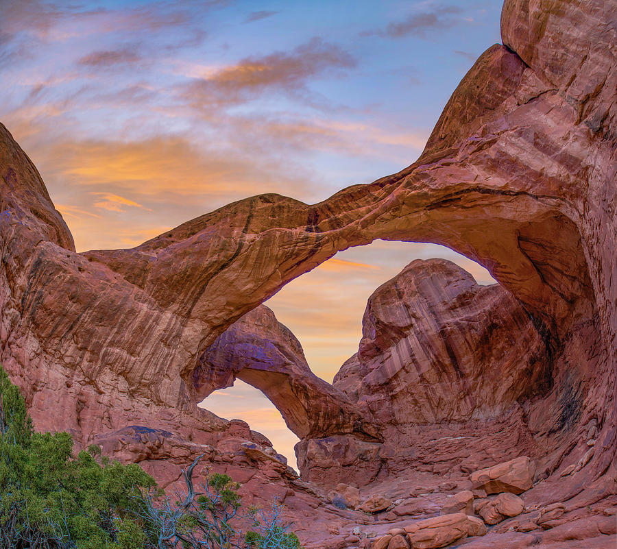 Double Arch Utah Photograph by Tim Fitzharris