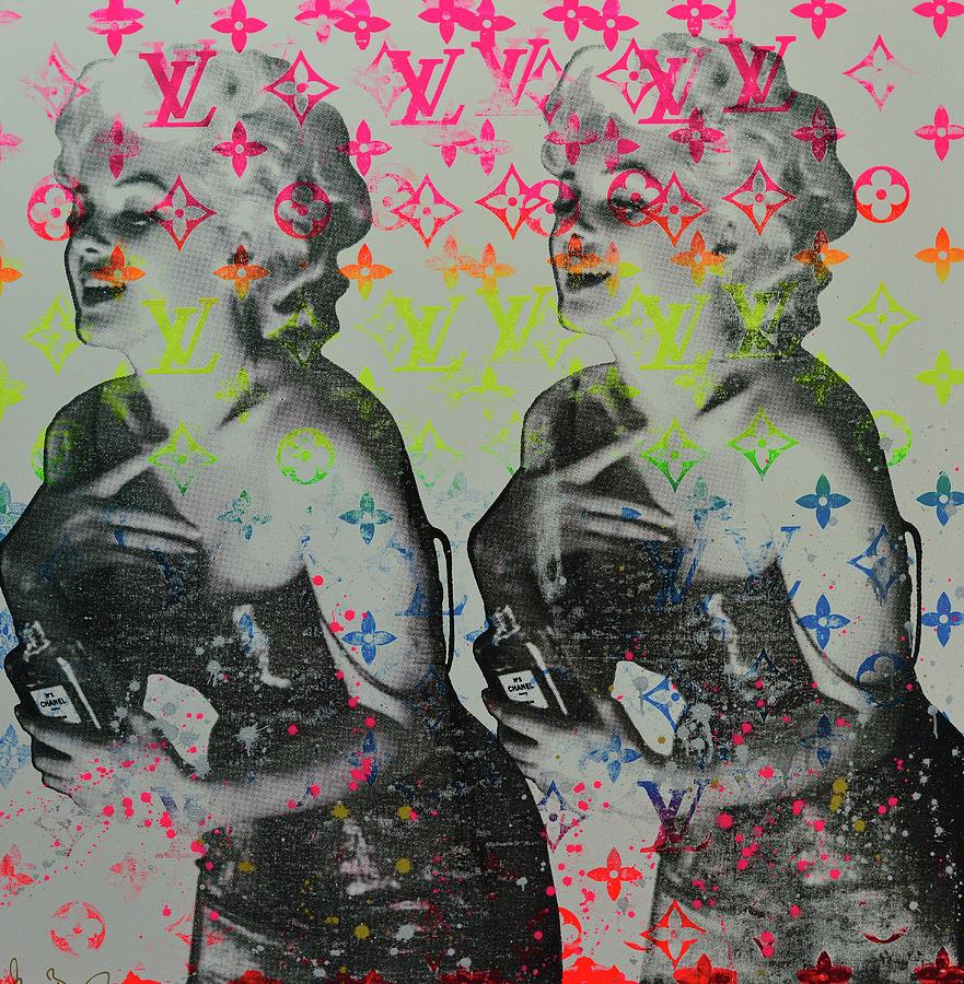 Double Marilyn  Mixed Media by Shane Bowden