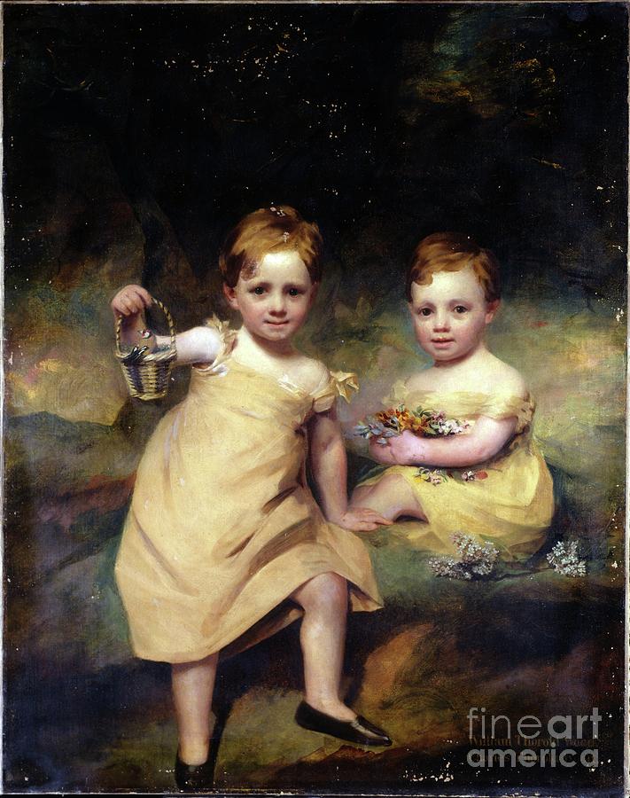 Double Portrait Of William Thorold Wood And Charles Thorold Wood Painting by Henry Raeburn