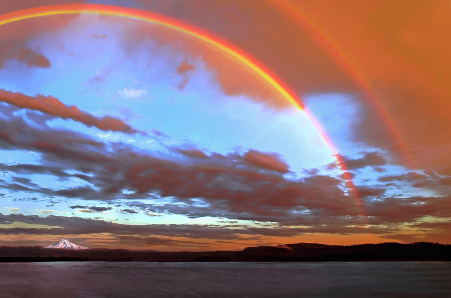 Double Rainbow Digital Art by John Christopher