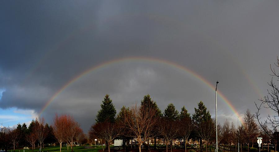 Double Rainbow Panorama Photograph