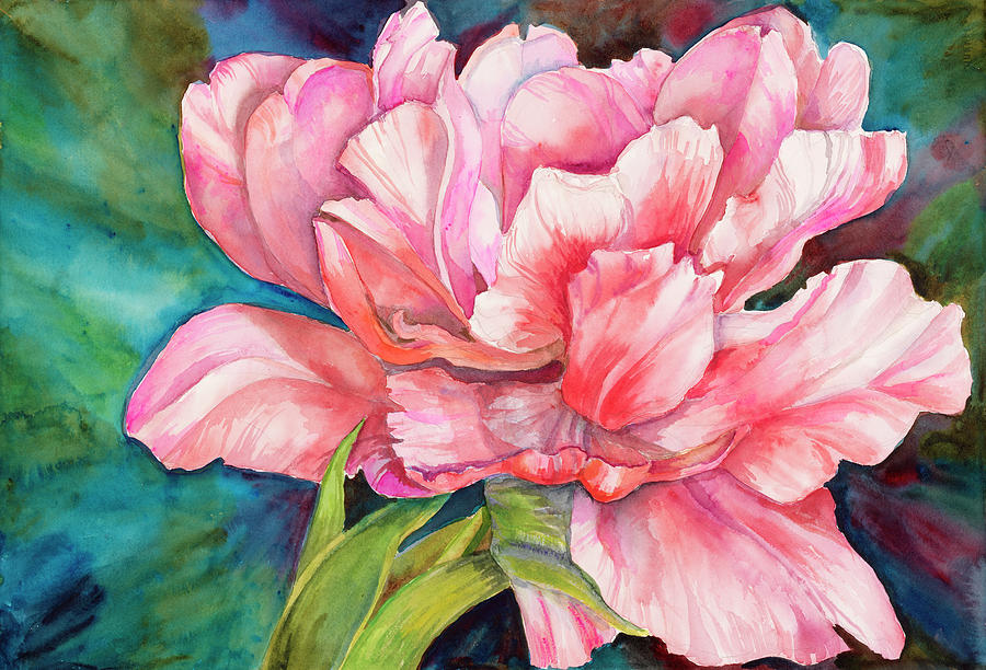 Double Tulip Painting by Joanne Porter - Fine Art America