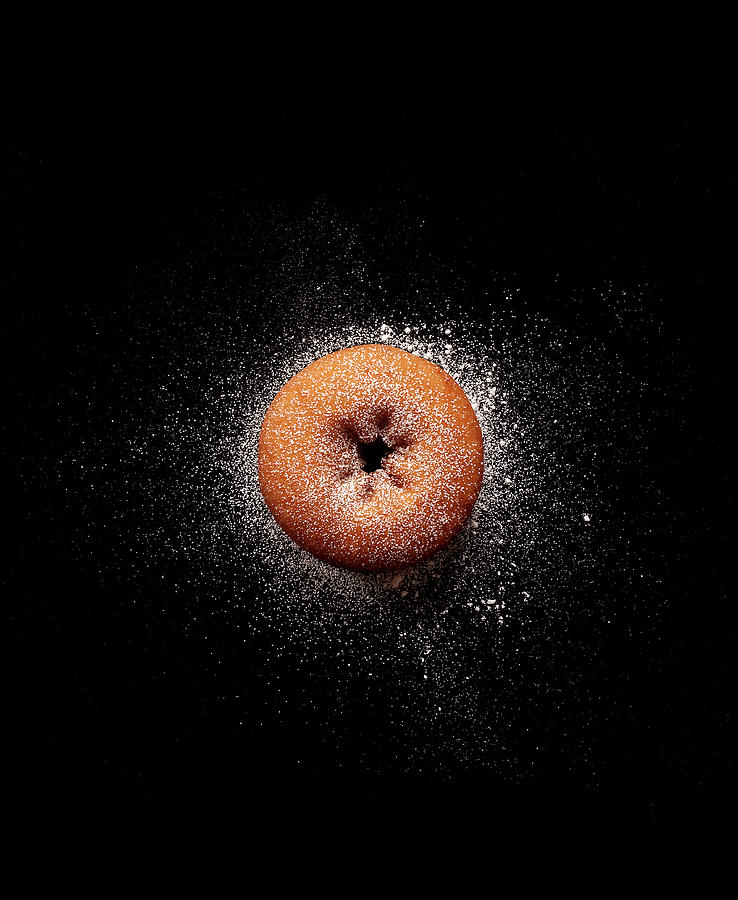 Doughnut With Powdered Sugar Photograph by Michael Maes Doughnut With Powdered Sugar Photograph by Michael Maes