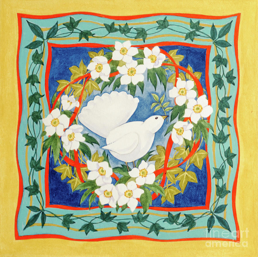 Dove Painting by Linda Benton
