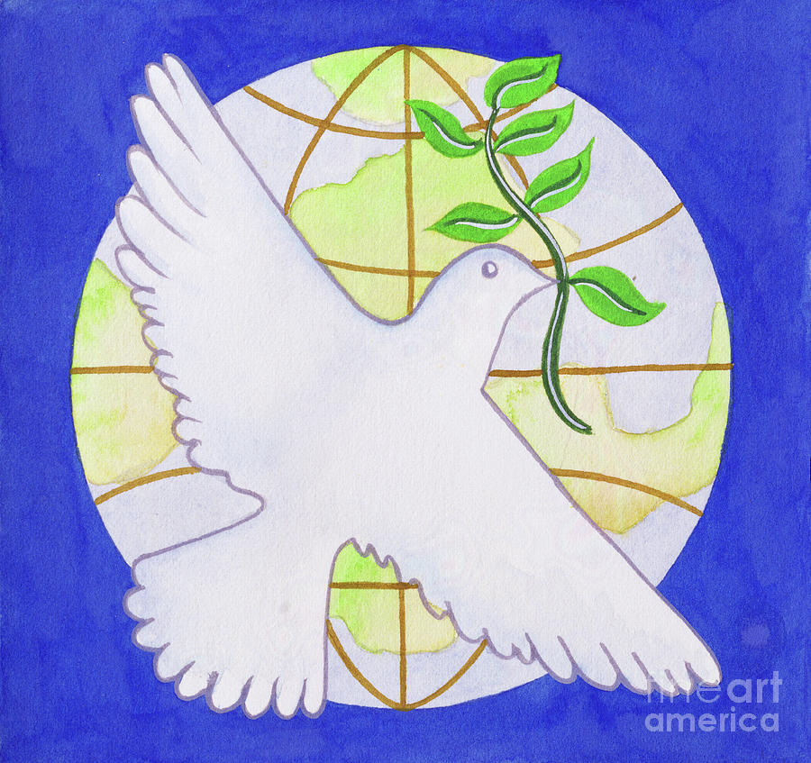 Dove Of Peace Painting by Tony Todd