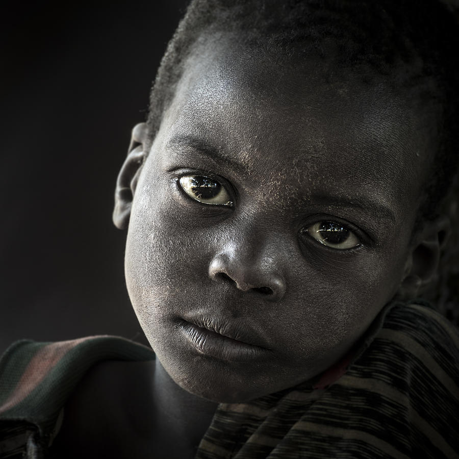 Dowayo Boy At Faro Valley, Cameroon Photograph by Elena Molina - Fine ...