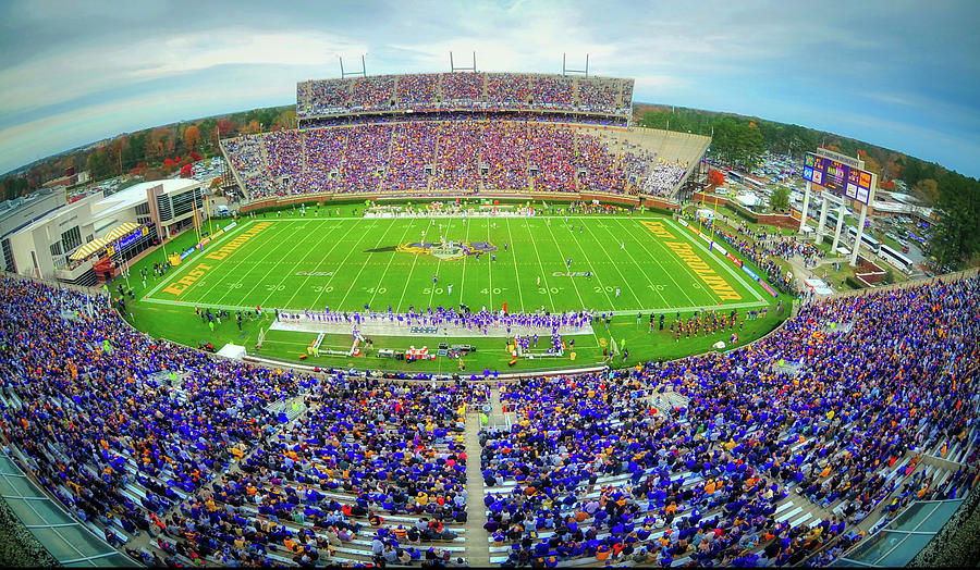 East Carolina University Photograph - Dowdy - Ficklen Stadium - East Carolina University by Mountain Dreams