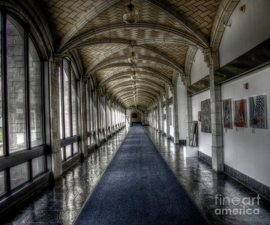Down the hall Photograph by Jim Lepard