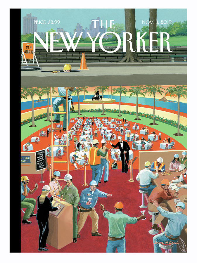 Down The Hatch Painting by Bruce McCall Down The Hatch Painting by Bruce McCall