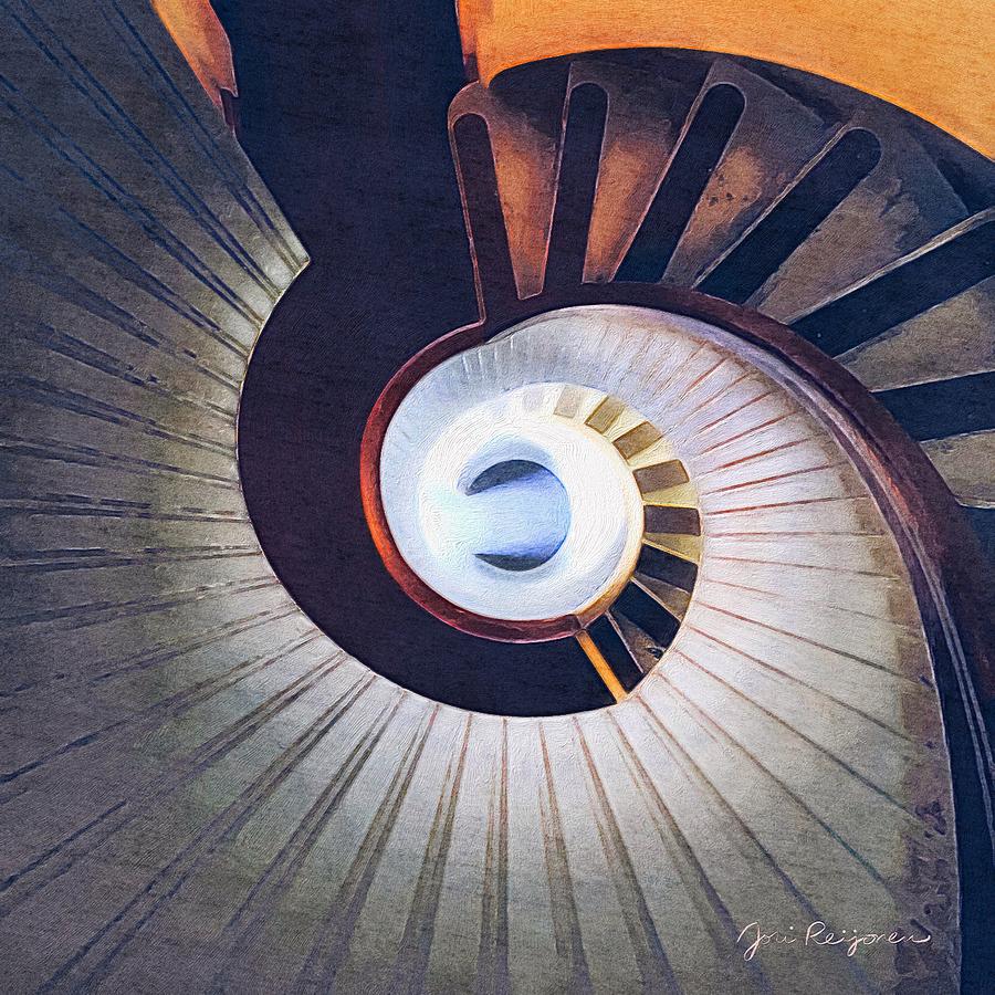 Down the Spiral Staircase 2 Photograph by Jori Reijonen
