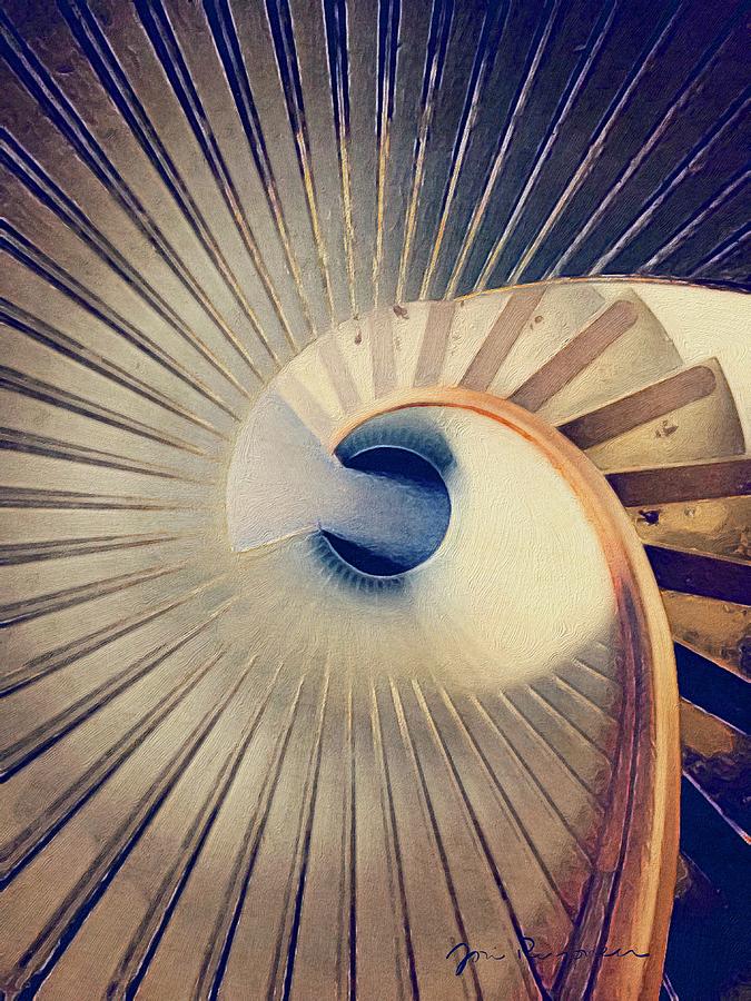 Down the Spiral Staircase  Photograph by Jori Reijonen