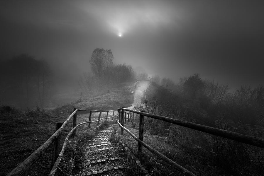 Down The Stairs Photograph by Marcin Orszulak