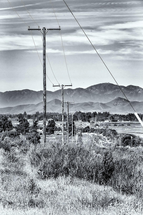 Down The Telephone Line Photograph by Arthur Bohlmann