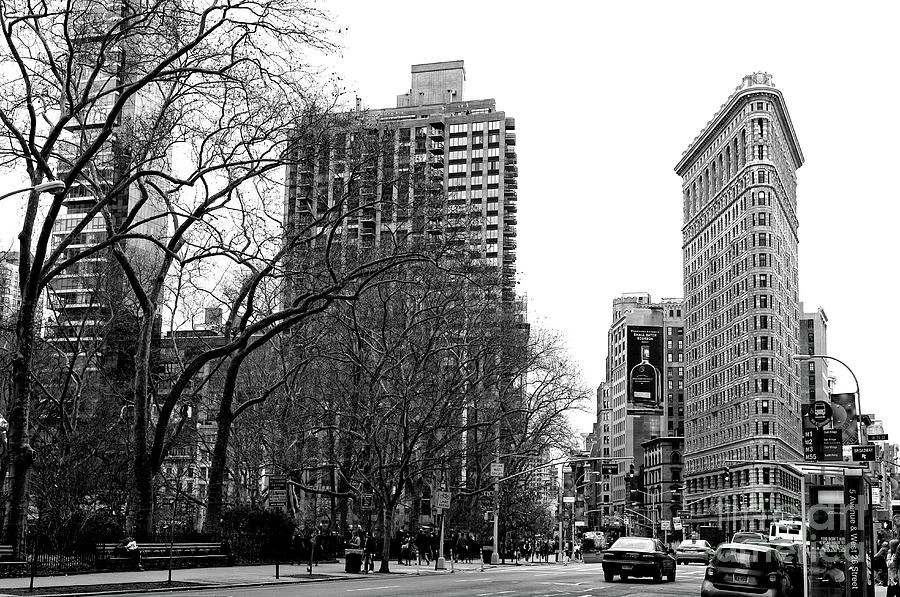 Down to the Flatiron Building in New York City Photograph by John Rizzuto