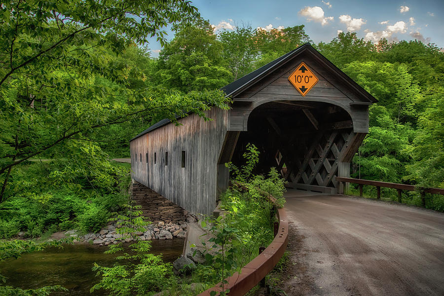 Downers Covered Bridge - Vermont Photograph by Joann Vitali