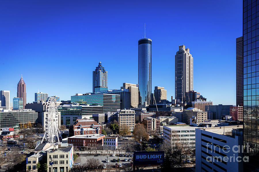 Downtown Atlanta GA Skyline C Photograph by Sanjeev Singhal