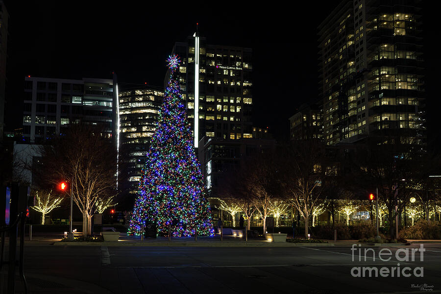 Downtown Dallas Christmas Photograph by Jennifer White
