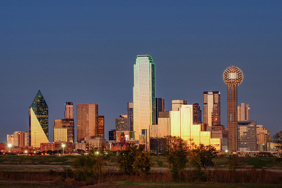 Downtown Dallas Skyline, Texas Digital Art by Heeb Photos