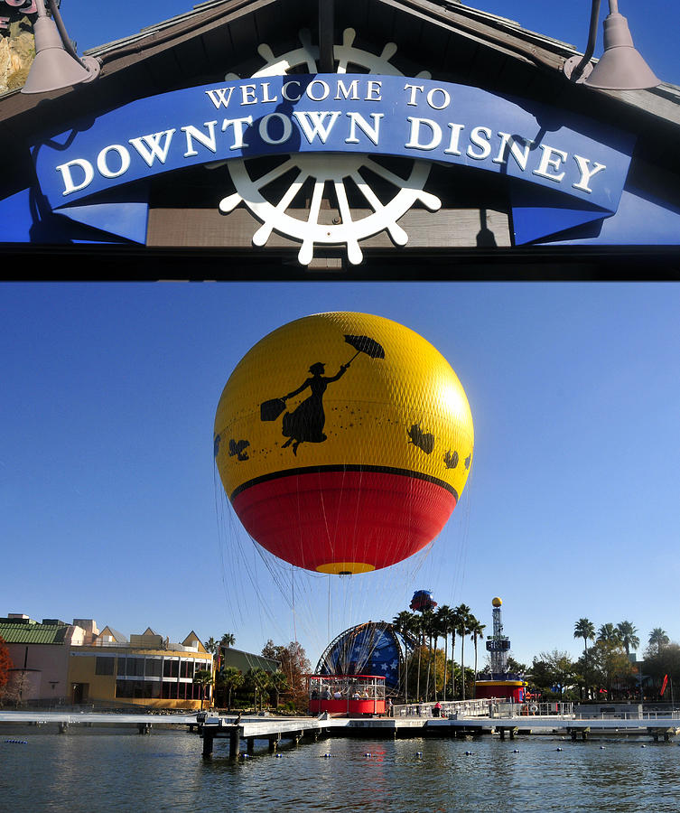 Downtown Disney tribute poster work A Photograph by David Lee Thompson