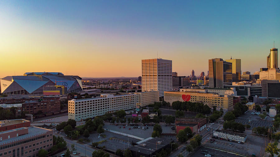 Downtown Heart Photograph by Mike Dunn