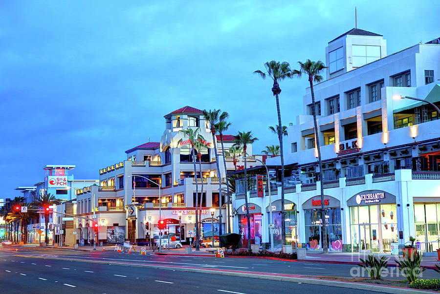 Downtown Huntington Beach, California Photograph by Denis Tangney Jr