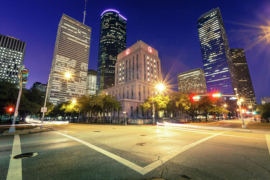 Downtown In Houston Photograph by Lightkey
