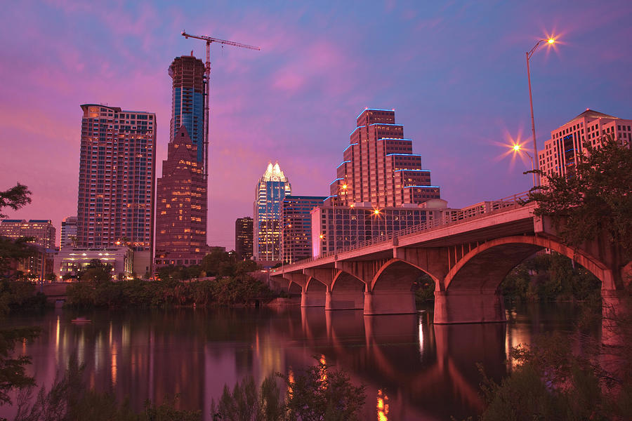 Downtown In The City Of Austin Photograph by Narawon