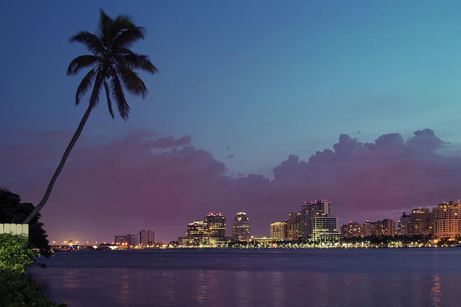 Downtown Lights, West Palm Beach Photograph by Ddmitr