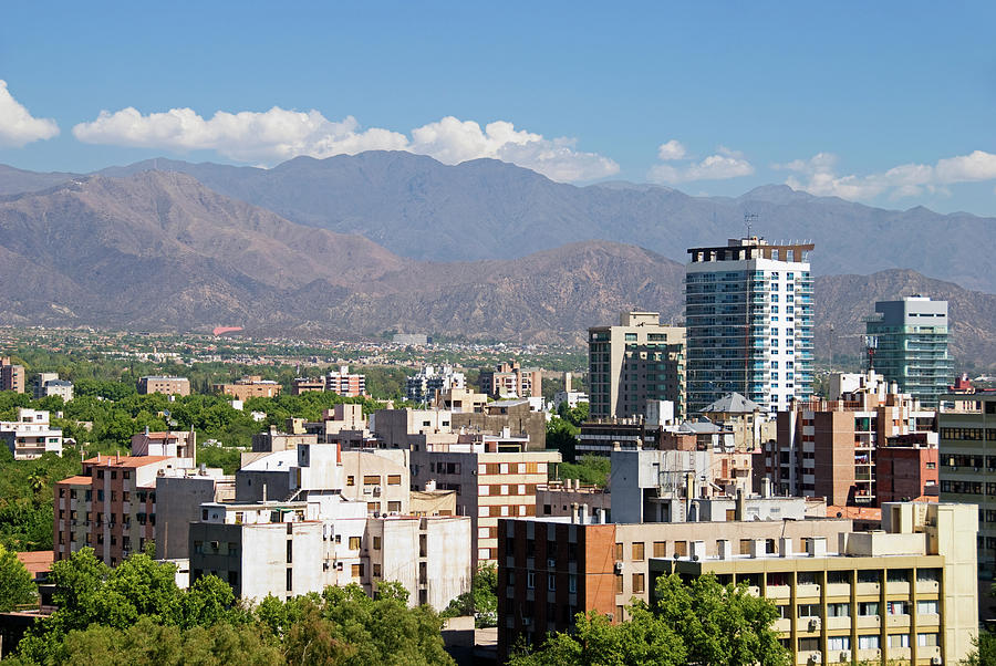 Downtown Mendoza From A Rooftop Photograph by Philippe Widling / Design Pics