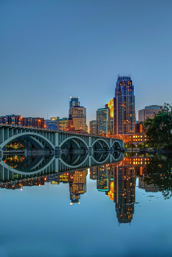 Downtown Minneapolis, Mississippi River by Ryan/beyer