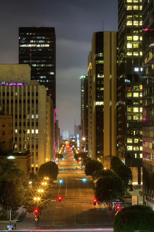 Downtown Of Los Angeles Streets Photograph by Shabdro Photo
