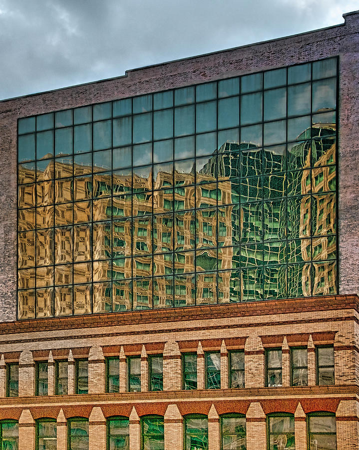 Downtown Pittsburgh Windows Photograph by Mitch Spence