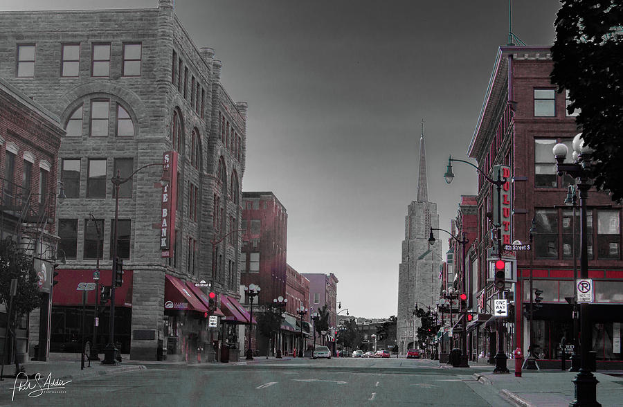 Downtown Red Photograph by Phil S Addis