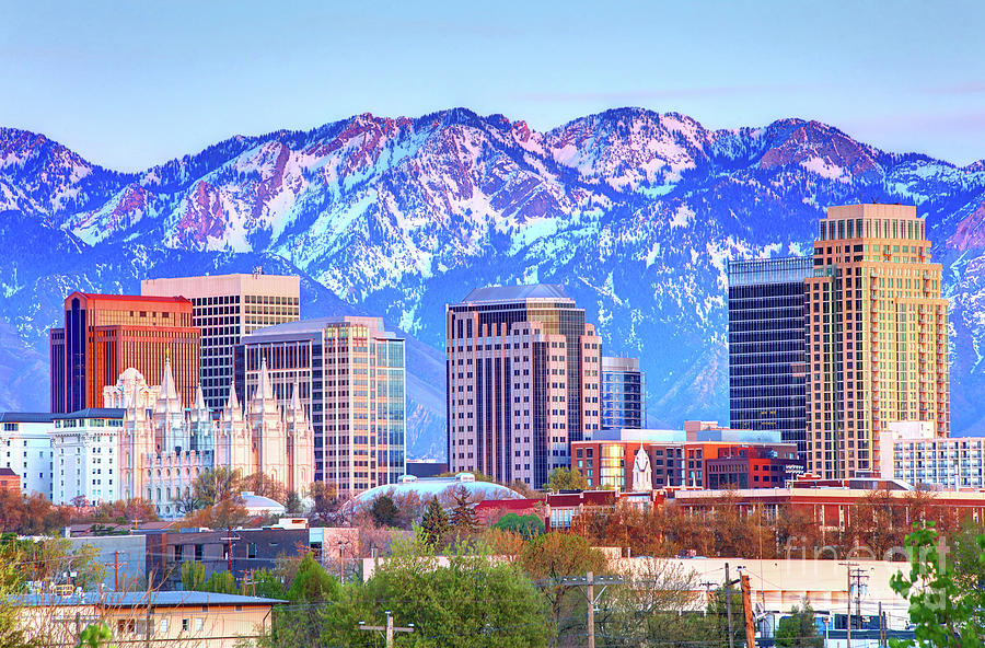 Downtown Salt Lake City Skyline Photograph by Denis Tangney Jr Fine