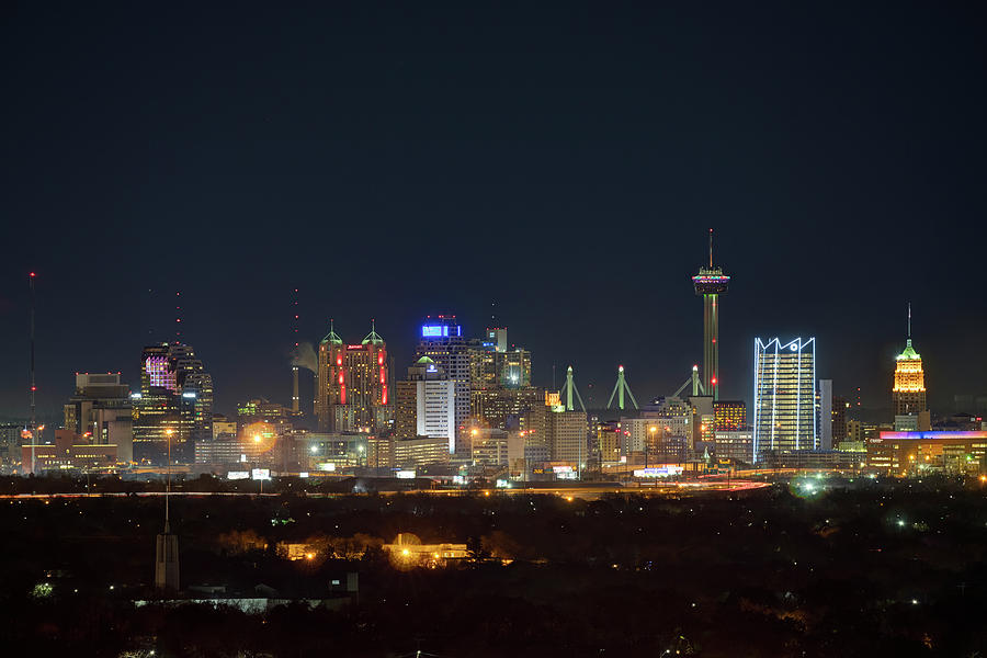 Downtown San Antonio at Night 1071 Photograph by Rob Greebon Pixels