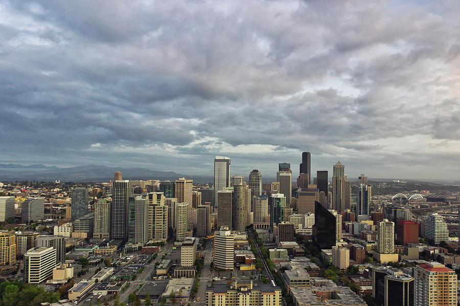 Downtown Seattle Cityscape Photograph by Craig Saewong