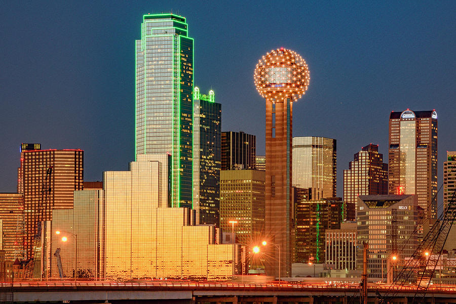 Downtown Skyline Dallas, Texas Digital Art by Heeb Photos