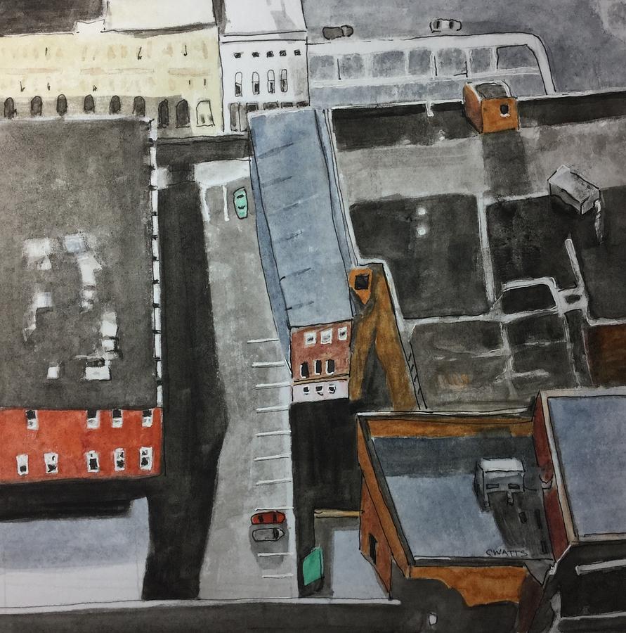 Downtown Staunton Sketch #2 by Christine Watts Downtown Staunton Sketch #2 by Christine Watts