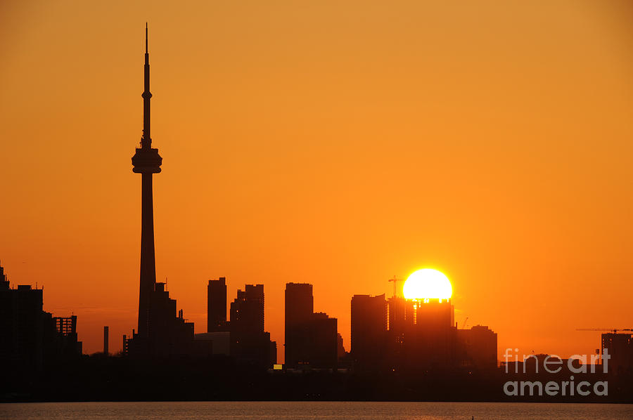 Downtown Toronto At Sunrise Photograph by Nikola Bilic - Fine Art America