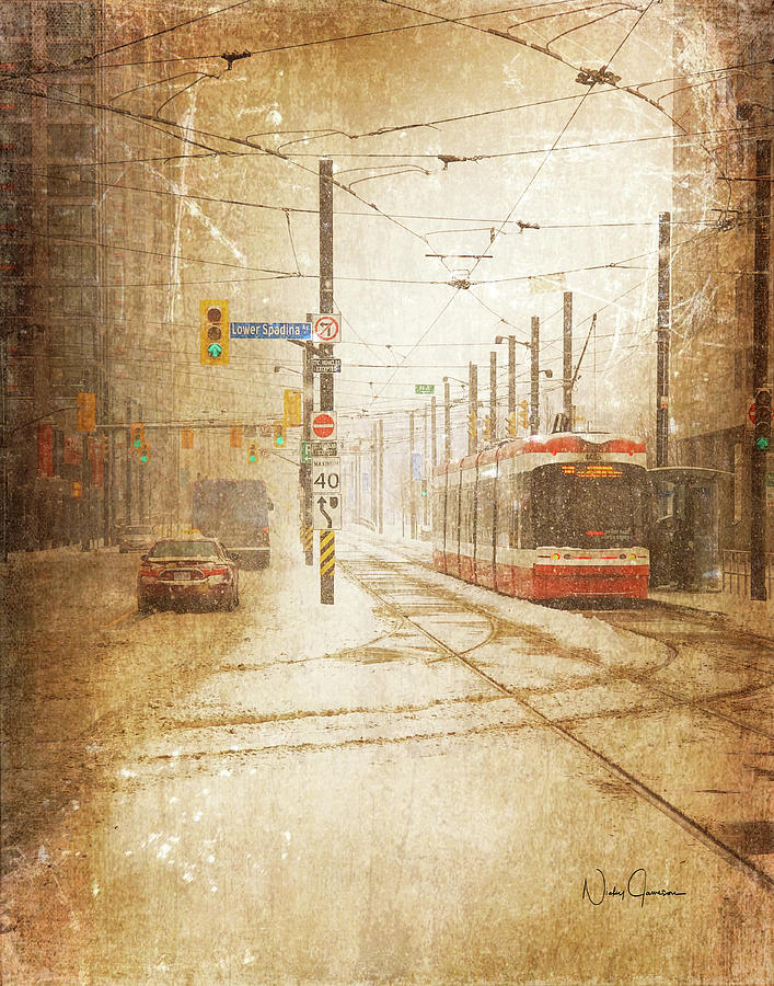 Downtown Toronto - Looks Like Snow Digital Art by Nicky Jameson